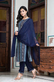 Blue Rayon Mirror Work Kurta Sets with Dupatta