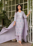 Hatheli's Women's Pure Cotton Printed handwork Kurta set with Dupatta